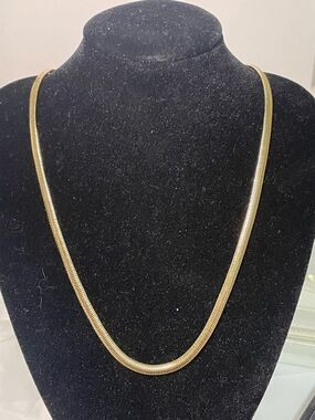 18K & 18-inch Gold Snake Chain 3 mm Necklace